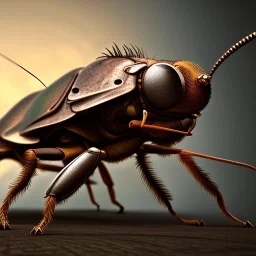 steampunk cockroach, 4k