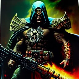 portrait oil on canvas, Death Dealer ,comic book cover, mystical colors,insanely detailed,realistic,intrincate detail, 16k resolution, masterpiece,Frank Frazetta,Alex Horley, Simon Bisley,Oscar chichoni