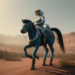 Riding horse astronaut Jupiter, Wes Anderson Lut, unreal engine 5, octan render