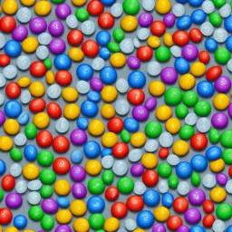 2d texture map, seamless, repeatable, M&M's, ultra realistic, highly detailed, 8k, noramalized