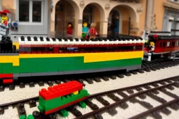 Train lego Italian old Town lego