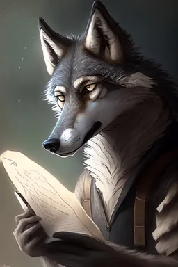 a good humanized wolf who can help in reading a document
