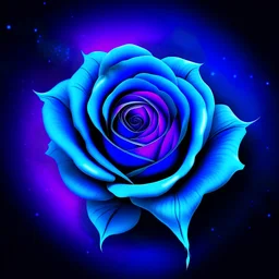 Create blue rose and purple background
