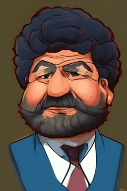 Mohamed Morsy Former President of Egypt cartoon 2d