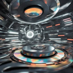 futuristic compact disc