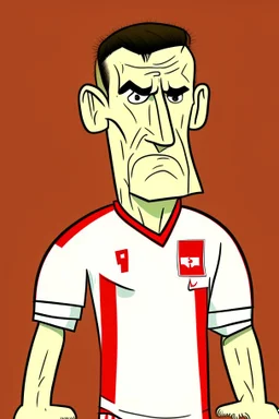 Marcel Kohler Swiss football player cartoon 2d