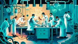The image for the article can depict a dedicated medical team engaged in advanced laboratory research. In this scene, doctors and researchers come together to study and understand rare and intriguing diseases. The atmosphere is one of discovery, science, and technological advancement, with the team diligently working to improve human understanding of these mysterious conditions and develop better treatments for patients. The image reflects scientific progress and the efforts made to achieve adva