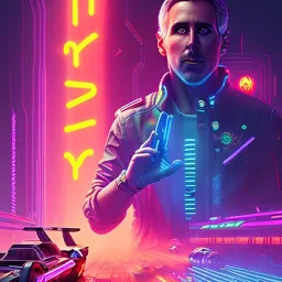 cyberpunk 2099 blade runner 2049 neon dynamic lighting naïve art retroism serene space