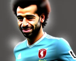 Mohamed Salah as a baby, baby face portrait, realistic, smile, 8k resolution, without beard