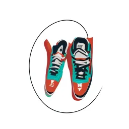 Logo for Sneakers Brand, name West kicks