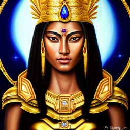 ultra detailed fullbody Portrait in oil on canvas of Amazon with Gold Armor Saint seya style ,extremely detailed digital painting, extremely detailed face,crystal clear Big Glowing eyes, mystical colors , perfectly centered image, perfect composition, rim light, beautiful lighting, 8k, stunning scene,extremely sharp detail, finely tuned detail, ultra high definition raytracing, in the style of robert e howard and pablo oliveira and Ken Kelley and Ohrai Noriyoshi and Simon Bisley and tom