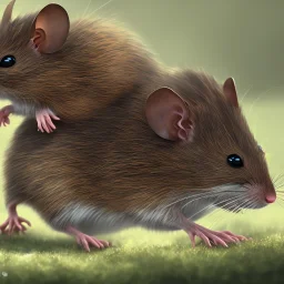  Field mouse, cartoon, dark, high definition, ultra 8 k,