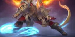 thunder god fithing a fire god