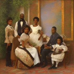 Wealthy African American family by monet