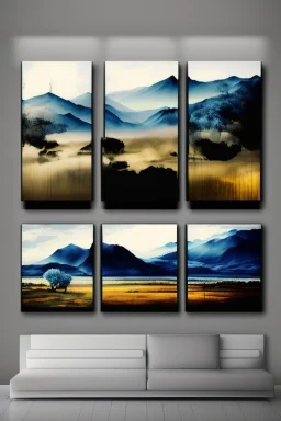 ART76 - Landscape Set of 3 Prints. Get your hands on our exclusively designed wall decor that provides a dynamic feature to your living room decor. Furthermore, our wall art adds soul to your space. The best part about putting wall art prints in your living room is that they reflect your taste. Marrutt 230gsm Archival Matte Photo Paper ensures premium quality print output and can keep its good condition intact for decades. For some designs we print on Premium Satin/Oyster paper to stand out and