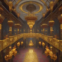 The palace of magic king, huge structure, panoramic view, zoomed out view of the exterior, mysterious, soft lighting, unreal engine 5 volumetric lighting, intricate details, realistic style, 8k resolution