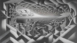 Ein Silberstreif am Horizont von M.C.Escher