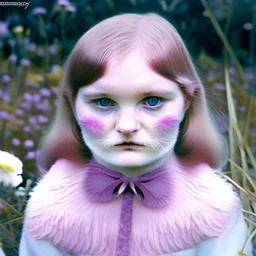 Fur, rosy cheeks, rosy nose