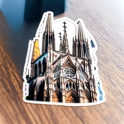 sticker of a cathedral