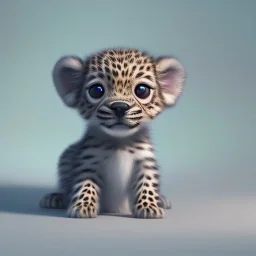 pixar art style of cute baby leopard dog in natural environment, big round eyes, monotone color, full body, au naturel, hyper detailed, digital art, trending in artstation,cinematic lighting, studio quality, smooth render, unreal engine 5 rendered, octane rendered, art style by klimt and nixeu and ian sprigger and wlop and krenz cushart