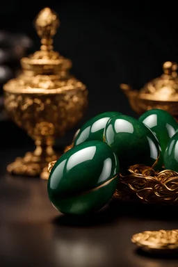 a carton of supermarket eggs|made of (jade gemstone:1.5) with gold veins|close-up view|interesting contrast masterpiece, best quality, detailed, realistic, 8k UHD, high quality, lifelike, precise, vibrant, absurdres,