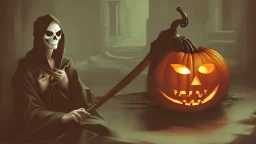 jack o Lantern grim reaper andrea del sarto