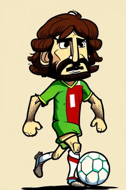 Destiny Udoji Italian football player cartoon 2d