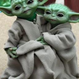 Baby Yoda Yoda and Yoda