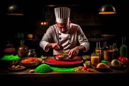 الصورة تعكس لحظة سحرية من عالم الطهي، حيث يتعلم الشخص تقنيات جديدة ويستمتع بتحضير وجبة لذيذة. يتجسد فيها التفاني والإبداع في تجربة متعة الطهي وتحويل المكونات إلى أطباق فنية تثري الحواس. هي دعوة للاستمتاع برحلة تطوير الذات واكتشاف أسرار الطهي بأسلوب مميز.