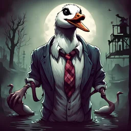 pp goose horror gaming style with the pseudonym Kalypige