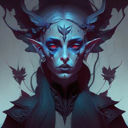 dream portrait of female dark elf by james jean