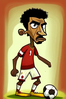 Vincent Abu Bakr Footballer cartoon 2d