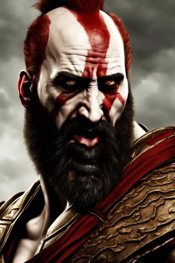 Nicolas Cage playing kratos