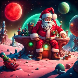 The workshop of Santa Claus is on an alien planet