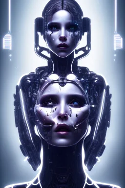 cyberpunk, head, scream women, portrai, face cry, perfect eyes, tron, cyborg, robot, cyborg, seven , perfekt, real, dream, hr giger