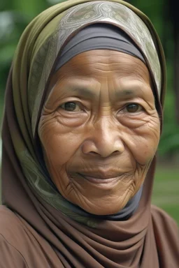 a muslim woman, aged 35 yers old, Malay race