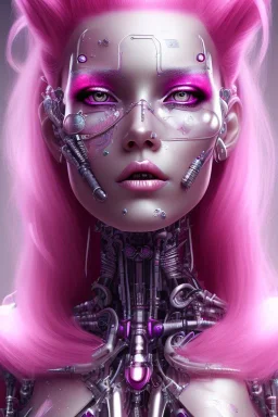 cyborg, pink hair, sexy, perfekt, real, dream