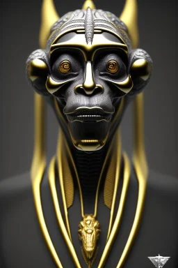 Silver alien, head, wicked, black eyes, blood, 8k, finely detailed, photo realistic, Anunnaki black male African Egyptian alien, cracks in the voodoo head, wicked, eyes, crown, Elephant, 8k, finely detailed, photo realistic, tiger turquoise skull head gold dragon space alien sun skeleton gold gorilla silver crown silver eyes