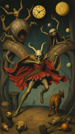 Hieronymus Bosch style nightmares , Don Quixote