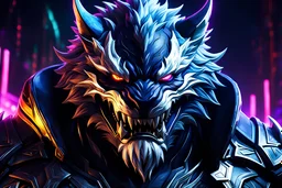 Rengar venom in 8k solo leveling shadow artstyle, mask, neon lights, intricate details, highly detailed, high details, detailed portrait, masterpiece,ultra detailed, ultra quality