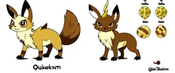 Create an eeveelution with ground/rock-like features on its body
