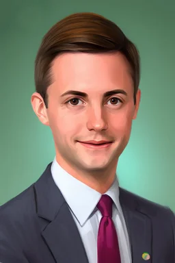 pretty young male politician gay portrait