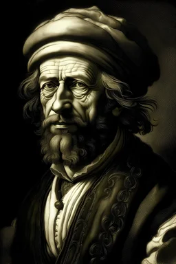 In black and white, engraving and printing in the style of Rembrandt A man named Abraham Richmond was a minister in the church for 15 years, followed by more than 100,000 Christians He narrated that he had a dream in which he heard a voice: “Make your men wear white clothes.” He said that this is the clothing of Muslims Then the dream and sound repeated again, but with greater intensity So he went to his university and told them the message he had received, so he and his university converted to