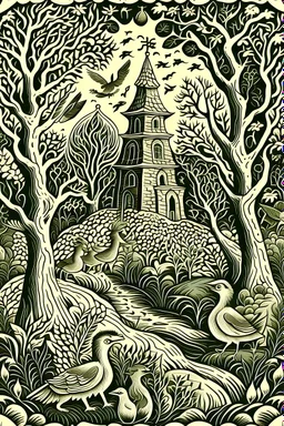 illustration in slavic bruttalism style
