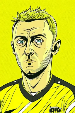 Jarrod Bowen English football player cartoon 2d