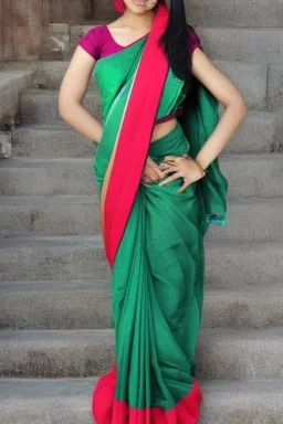 cute girl in saree