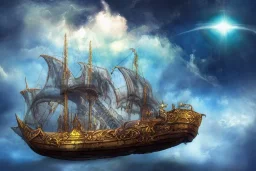 Fantasy sky ship