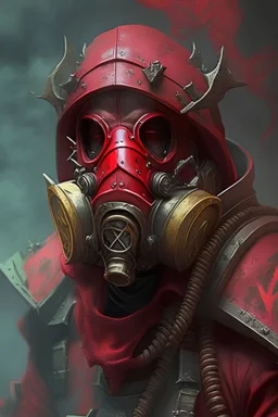 Blood seeker with gas mask