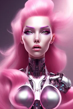 cyborg, pink hair, sexy, perfekt, real, dream