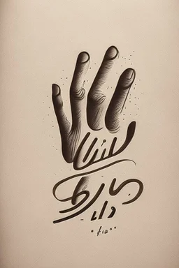 Hand the word Estilo with two Lettering O minimalist